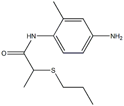N-(4-amino-2-methylphenyl)-2-(propylsulfanyl)propanamide