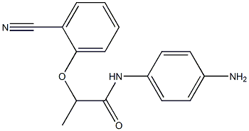 N-(4-aminophenyl)-2-(2-cyanophenoxy)propanamide Struktur