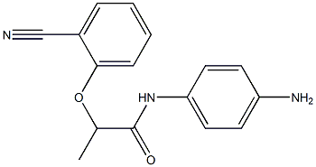N-(4-aminophenyl)-2-(2-cyanophenoxy)propanamide Structure