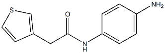 N-(4-aminophenyl)-2-(thiophen-3-yl)acetamide Struktur