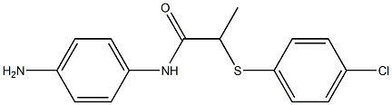 N-(4-aminophenyl)-2-[(4-chlorophenyl)sulfanyl]propanamide 结构式