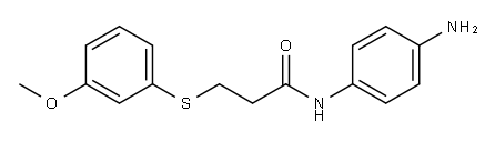 N-(4-aminophenyl)-3-[(3-methoxyphenyl)sulfanyl]propanamide