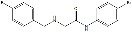 N-(4-bromophenyl)-2-{[(4-fluorophenyl)methyl]amino}acetamide Struktur