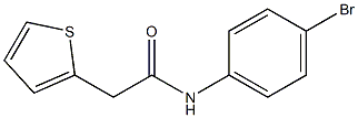 N-(4-bromophenyl)-2-thien-2-ylacetamide Structure