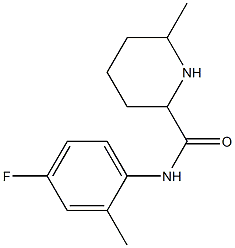 N-(4-fluoro-2-methylphenyl)-6-methylpiperidine-2-carboxamide Struktur