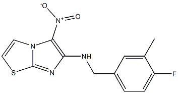  N-(4-fluoro-3-methylbenzyl)-5-nitroimidazo[2,1-b][1,3]thiazol-6-amine