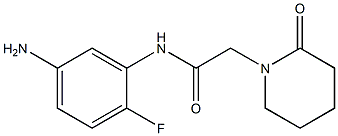 N-(5-amino-2-fluorophenyl)-2-(2-oxopiperidin-1-yl)acetamide Struktur