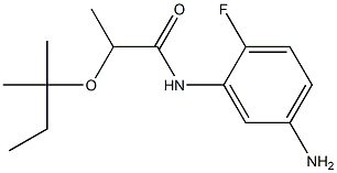 N-(5-amino-2-fluorophenyl)-2-[(2-methylbutan-2-yl)oxy]propanamide 结构式