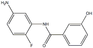 N-(5-amino-2-fluorophenyl)-3-hydroxybenzamide Structure