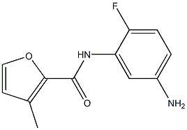 N-(5-amino-2-fluorophenyl)-3-methyl-2-furamide Struktur