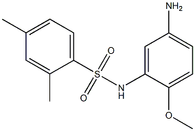 N-(5-amino-2-methoxyphenyl)-2,4-dimethylbenzene-1-sulfonamide Structure