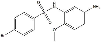 N-(5-amino-2-methoxyphenyl)-4-bromobenzene-1-sulfonamide Struktur