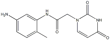 N-(5-amino-2-methylphenyl)-2-(2,4-dioxo-1,2,3,4-tetrahydropyrimidin-1-yl)acetamide 结构式