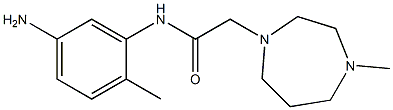 N-(5-amino-2-methylphenyl)-2-(4-methyl-1,4-diazepan-1-yl)acetamide 结构式