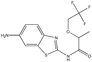 N-(6-amino-1,3-benzothiazol-2-yl)-2-(2,2,2-trifluoroethoxy)propanamide