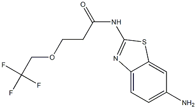 N-(6-amino-1,3-benzothiazol-2-yl)-3-(2,2,2-trifluoroethoxy)propanamide