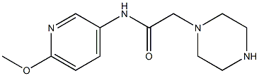  N-(6-methoxypyridin-3-yl)-2-(piperazin-1-yl)acetamide