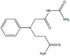 N-(aminocarbonyl)-2-[(3-amino-3-thioxopropyl)(phenyl)amino]acetamide