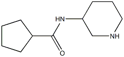 N-(piperidin-3-yl)cyclopentanecarboxamide Structure