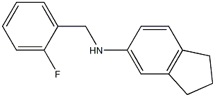 N-[(2-fluorophenyl)methyl]-2,3-dihydro-1H-inden-5-amine,,结构式