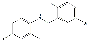 N-[(5-bromo-2-fluorophenyl)methyl]-4-chloro-2-methylaniline Structure