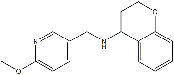 N-[(6-methoxypyridin-3-yl)methyl]-3,4-dihydro-2H-1-benzopyran-4-amine,,结构式