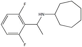 N-[1-(2,6-difluorophenyl)ethyl]cycloheptanamine,,结构式
