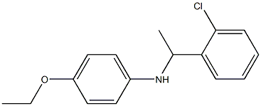 N-[1-(2-chlorophenyl)ethyl]-4-ethoxyaniline Structure