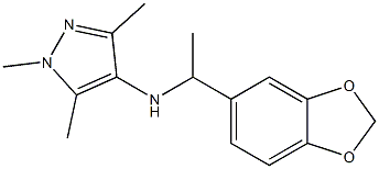  N-[1-(2H-1,3-benzodioxol-5-yl)ethyl]-1,3,5-trimethyl-1H-pyrazol-4-amine