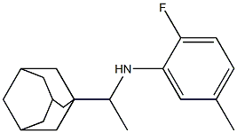N-[1-(adamantan-1-yl)ethyl]-2-fluoro-5-methylaniline,,结构式