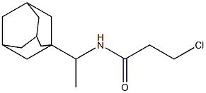 N-[1-(adamantan-1-yl)ethyl]-3-chloropropanamide Structure
