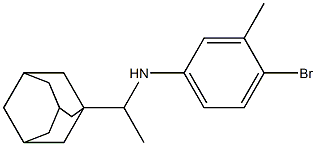 N-[1-(adamantan-1-yl)ethyl]-4-bromo-3-methylaniline Struktur