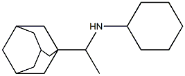 N-[1-(adamantan-1-yl)ethyl]cyclohexanamine Struktur