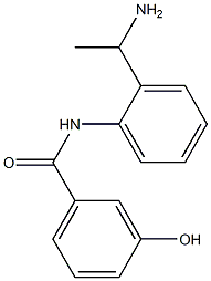 N-[2-(1-aminoethyl)phenyl]-3-hydroxybenzamide|