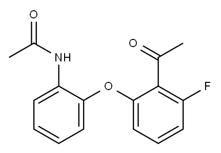 N-[2-(2-acetyl-3-fluorophenoxy)phenyl]acetamide Structure
