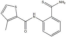 N-[2-(aminocarbonothioyl)phenyl]-3-methylthiophene-2-carboxamide