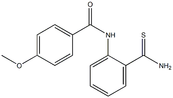 N-[2-(aminocarbonothioyl)phenyl]-4-methoxybenzamide