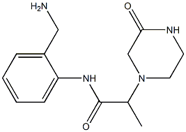 N-[2-(aminomethyl)phenyl]-2-(3-oxopiperazin-1-yl)propanamide