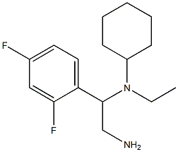 N-[2-amino-1-(2,4-difluorophenyl)ethyl]-N-ethylcyclohexanamine Structure