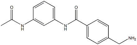 N-[3-(acetylamino)phenyl]-4-(aminomethyl)benzamide