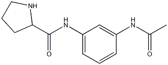 N-[3-(acetylamino)phenyl]pyrrolidine-2-carboxamide|