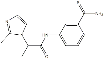 N-[3-(aminocarbonothioyl)phenyl]-2-(2-methyl-1H-imidazol-1-yl)propanamide|
