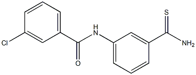 N-[3-(aminocarbonothioyl)phenyl]-3-chlorobenzamide