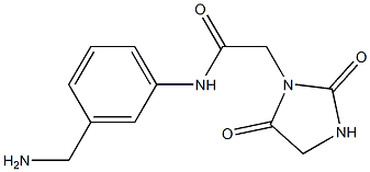 N-[3-(aminomethyl)phenyl]-2-(2,5-dioxoimidazolidin-1-yl)acetamide
