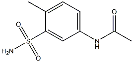 N-[3-(aminosulfonyl)-4-methylphenyl]acetamide Struktur