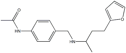N-[4-({[4-(furan-2-yl)butan-2-yl]amino}methyl)phenyl]acetamide Structure