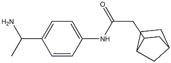 N-[4-(1-aminoethyl)phenyl]-2-{bicyclo[2.2.1]heptan-2-yl}acetamide|