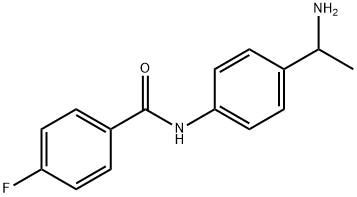 N-[4-(1-aminoethyl)phenyl]-4-fluorobenzamide Structure