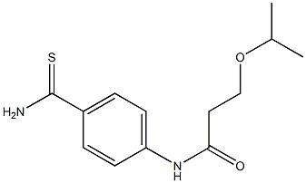 N-[4-(aminocarbonothioyl)phenyl]-3-isopropoxypropanamide