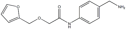 N-[4-(aminomethyl)phenyl]-2-(2-furylmethoxy)acetamide